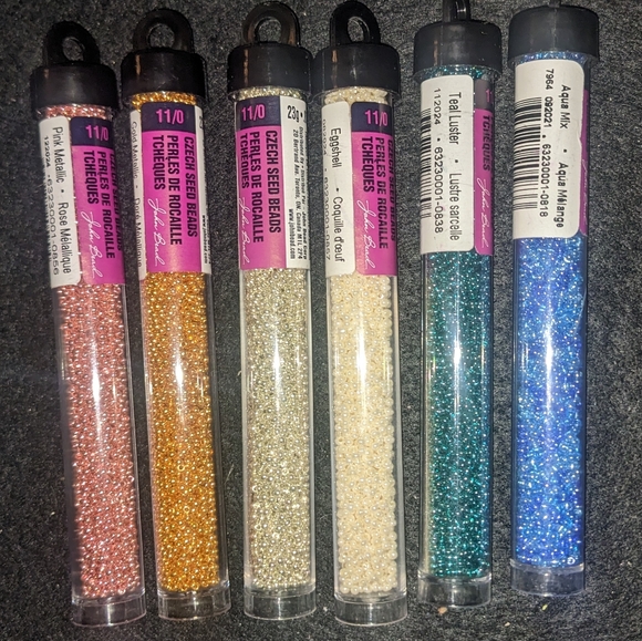 John Bead Glass Seed Beads lot; 37 Tubes of Sz 11/0 in 23 Gram Tubes - Picture 6 of 10